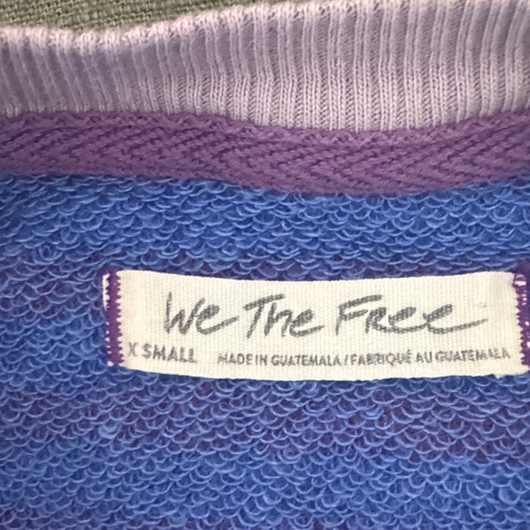 Free People We The Free Classic Striped Oversized Crewneck - Picture 2 of 5